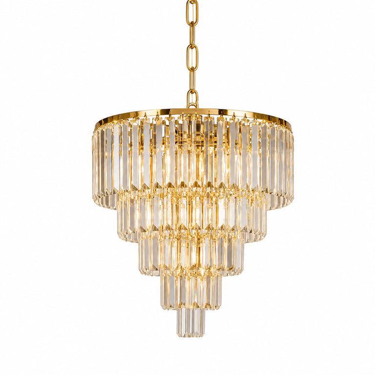 Karina 10 Light Crystal Pendant Gold - KARINA-50-PDT GLD