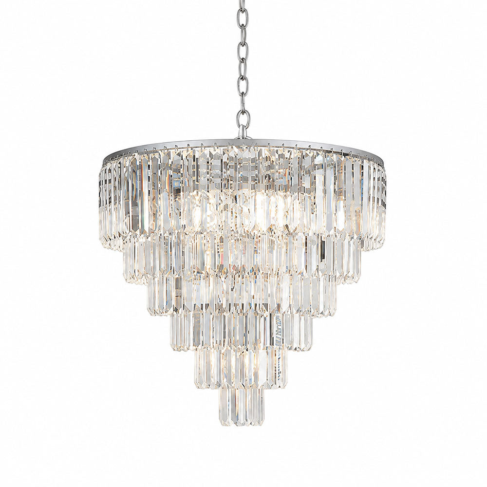Karina 20 Light Crystal Pendant Chrome - KARINA-65-PDT CH