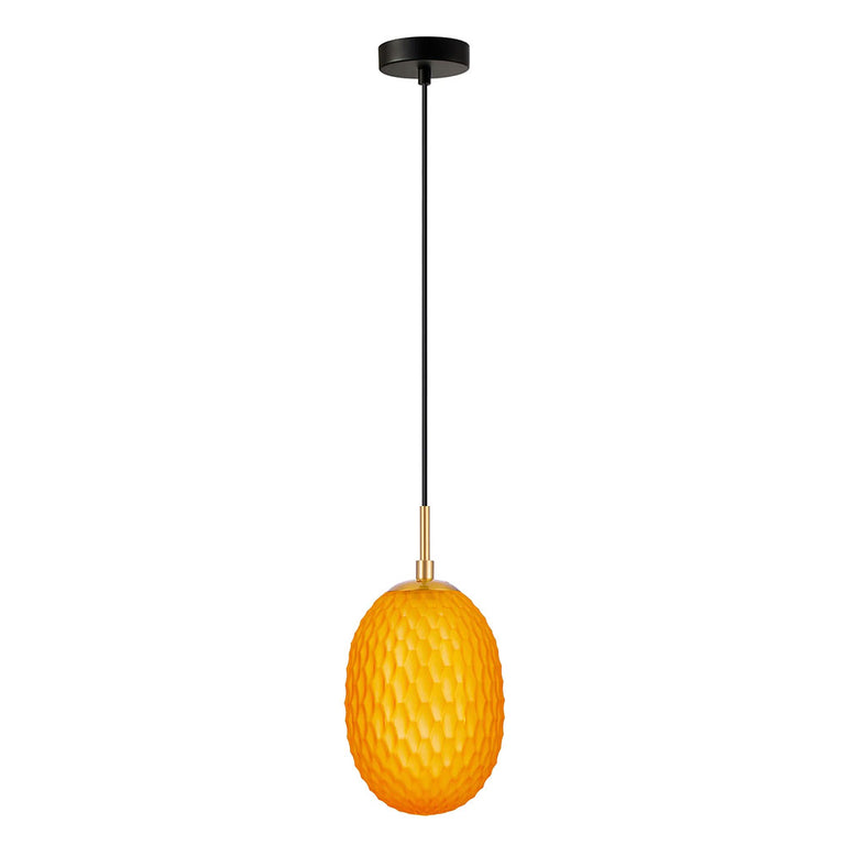 Kathal Interior Ellipse Pendant Orange - KATHAL1