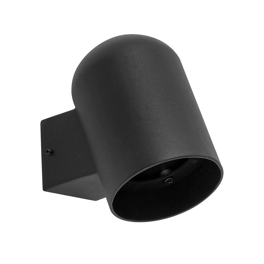 Keila Exterior Oval Surface Mounted Wall Light Matt Black - KEILA1