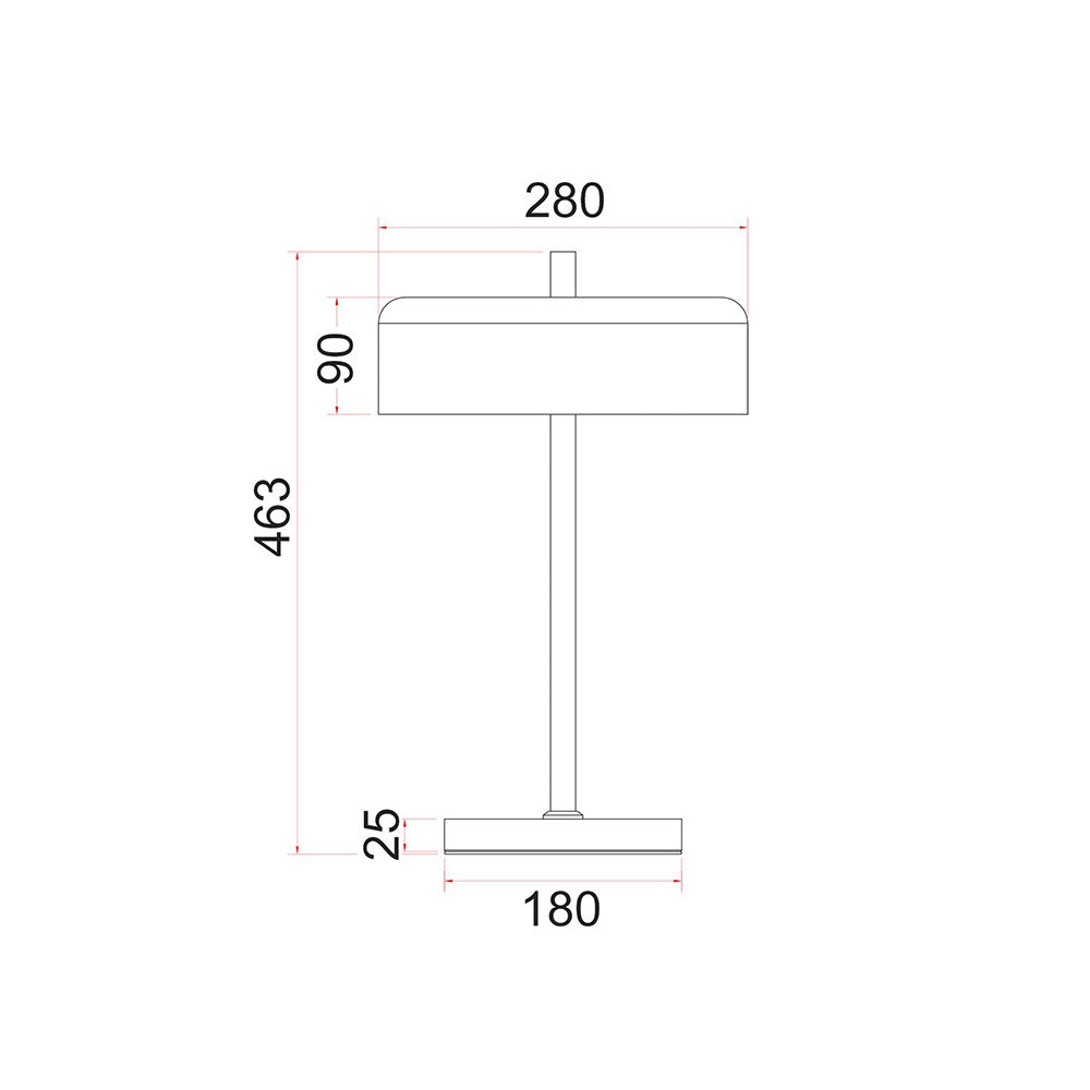 Kello Table Lamp Matt Black - KELLO-T2