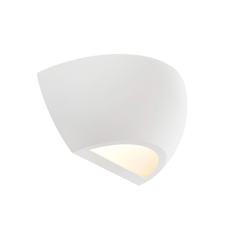 Kimble Plaster Wall Light White - KIMBLE WB-WH