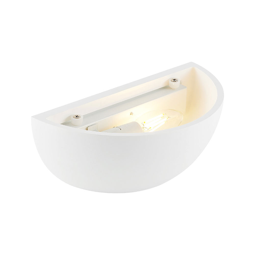 Kimble Plaster Wall Light White - KIMBLE WB-WH