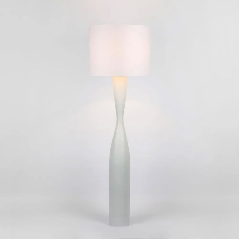 Callum Floor Lamp White With White Shade - MRDLMP0029