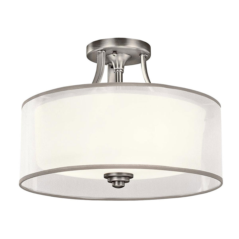 Lacey Small Semi Flush Mount Antique Pewter - KL-LACEY-SF-AP
