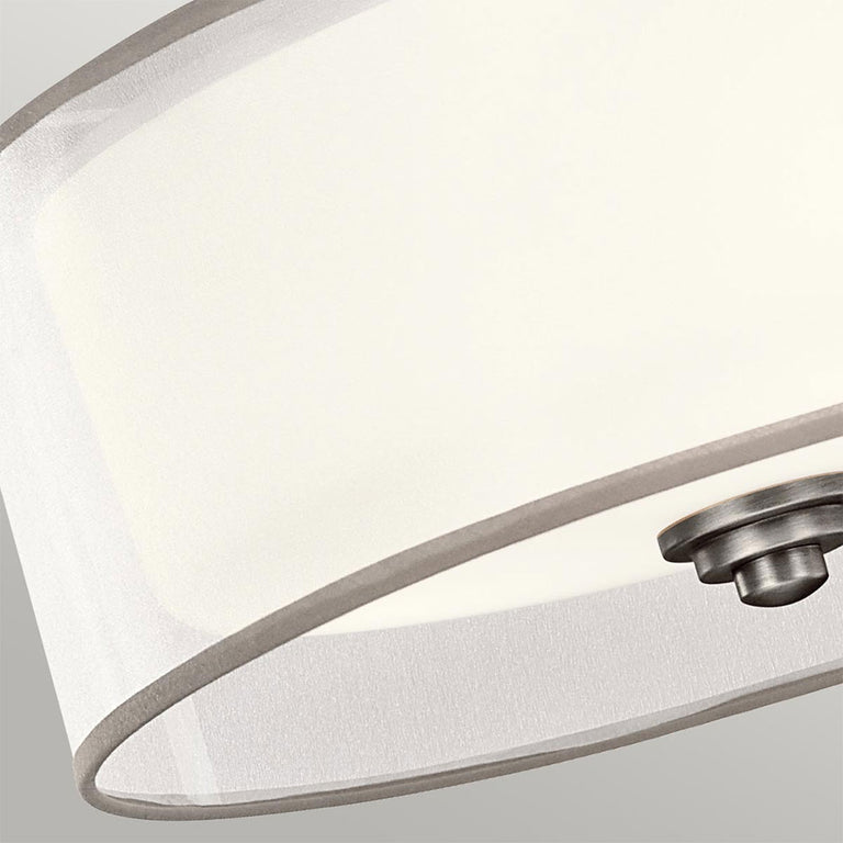 Lacey Small Semi Flush Mount Antique Pewter - KL-LACEY-SF-AP
