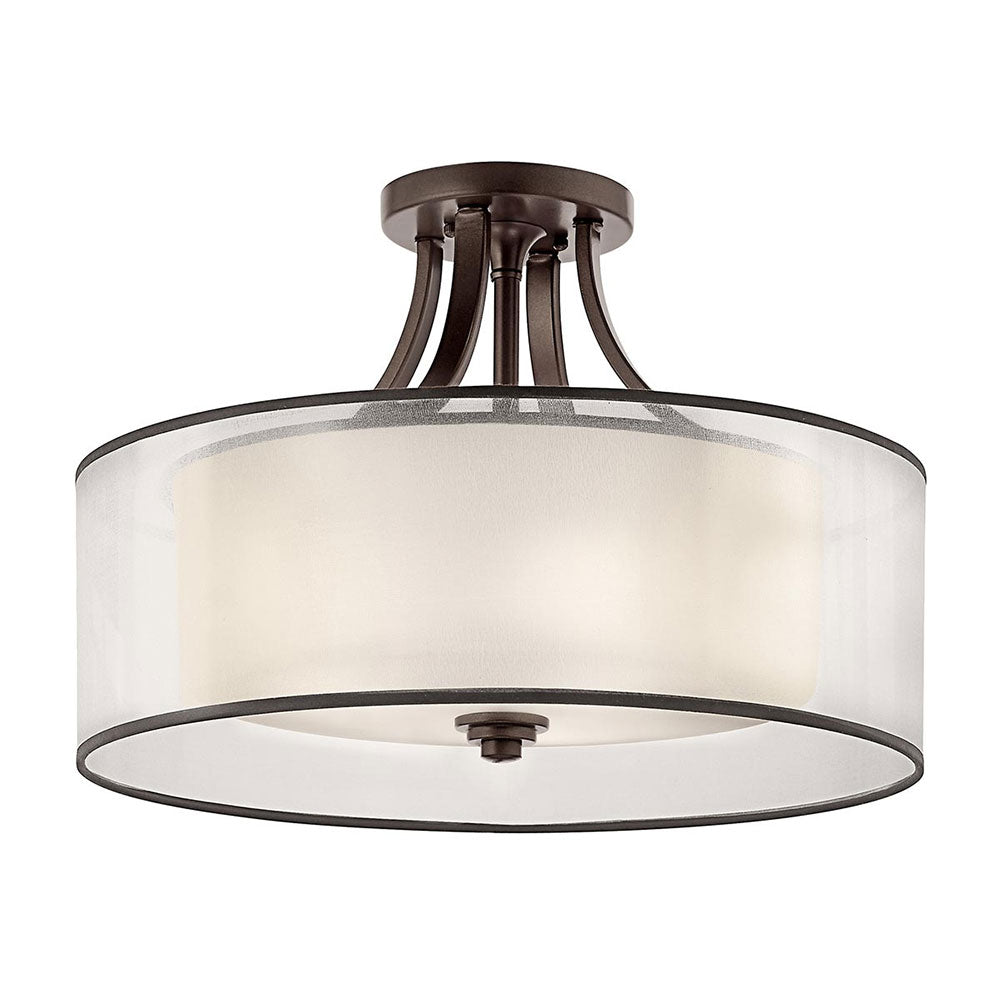 Lacey Large Semi Flush Mount Mission Bronze - KL/LACEY/SFM/MB