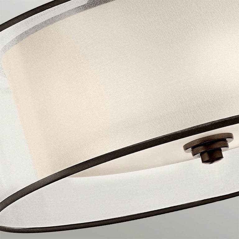 Lacey Small Semi Flush Mount Mission Bronze - KL/LACEY/SF/MB