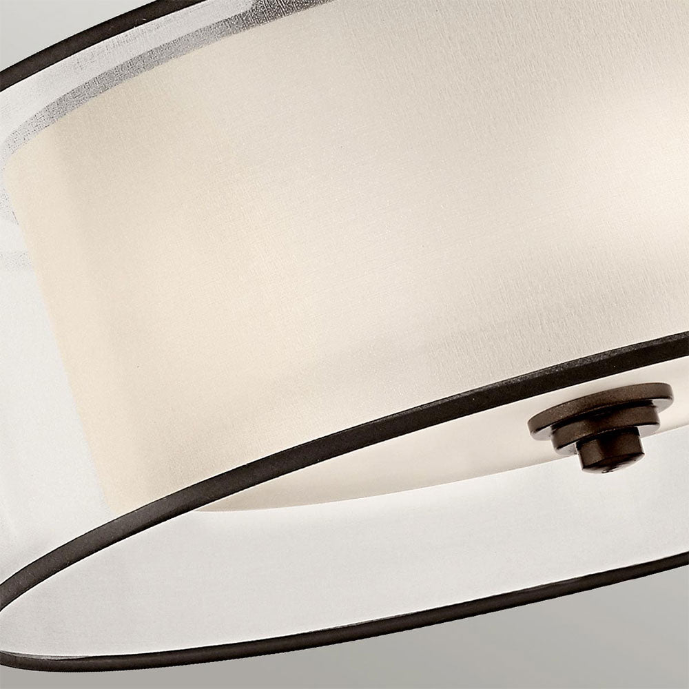 Lacey Large Semi Flush Mount Mission Bronze - KL/LACEY/SFM/MB