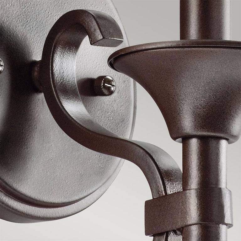 Lacey 1 Light Wall Light Mission Bronze - KL/LACEY1/MB
