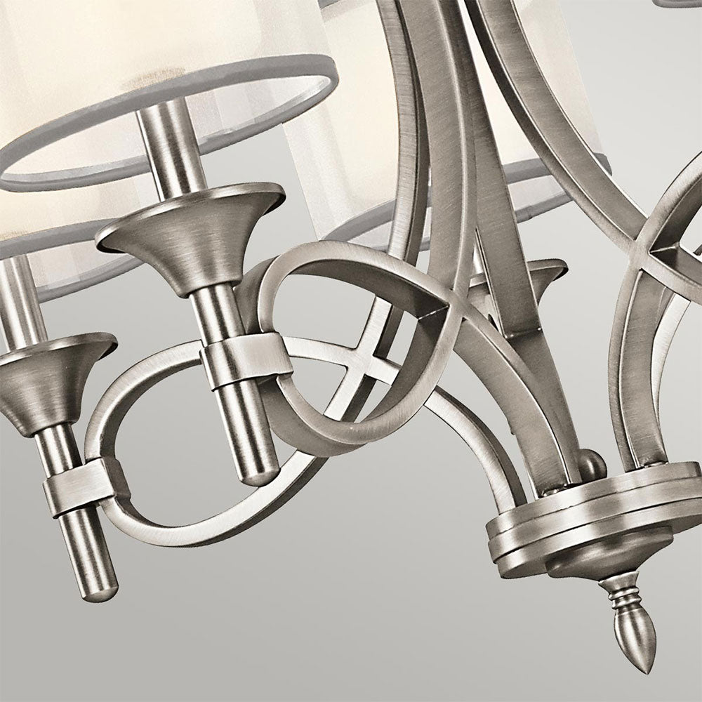 Lacey 5 Light Chandelier Antique Pewter - KL/LACEY5/AP