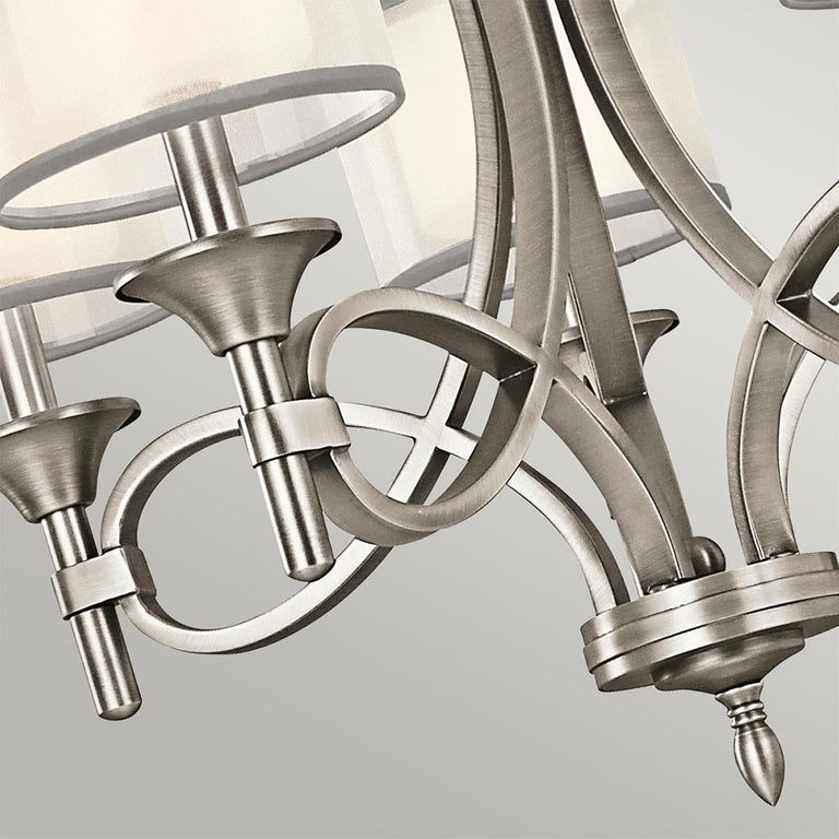 Lacey 5 Light Chandelier Antique Pewter - KL/LACEY5/AP