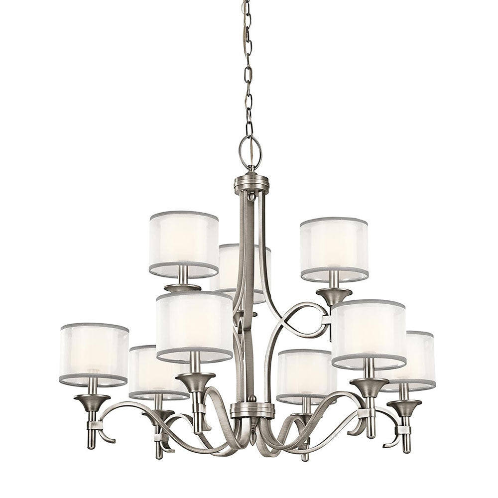 Lacey 9 Light Chandelier Antique Pewter - KL/LACEY9/AP