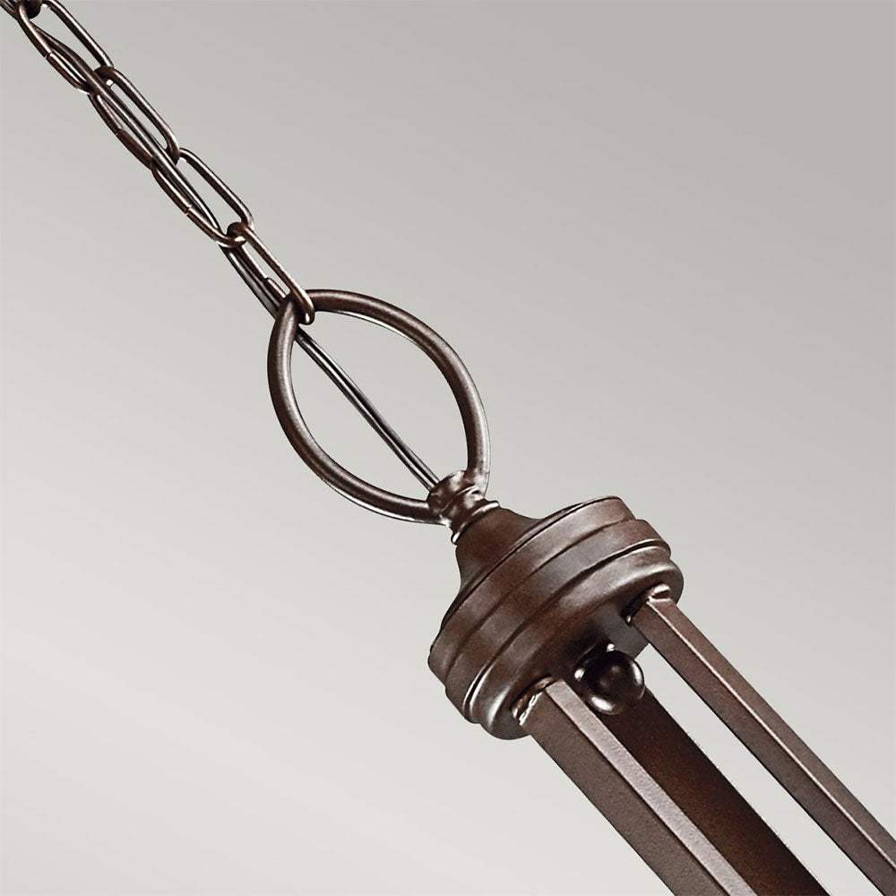 Lacey 9 Light Chandelier Mission Bronze - KL/LACEY9/MB