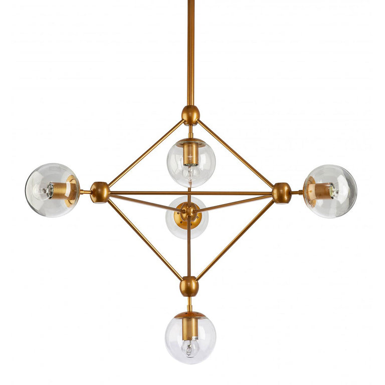 Klesh 5 Light Pendant Gold - KLESH-5L-GLD