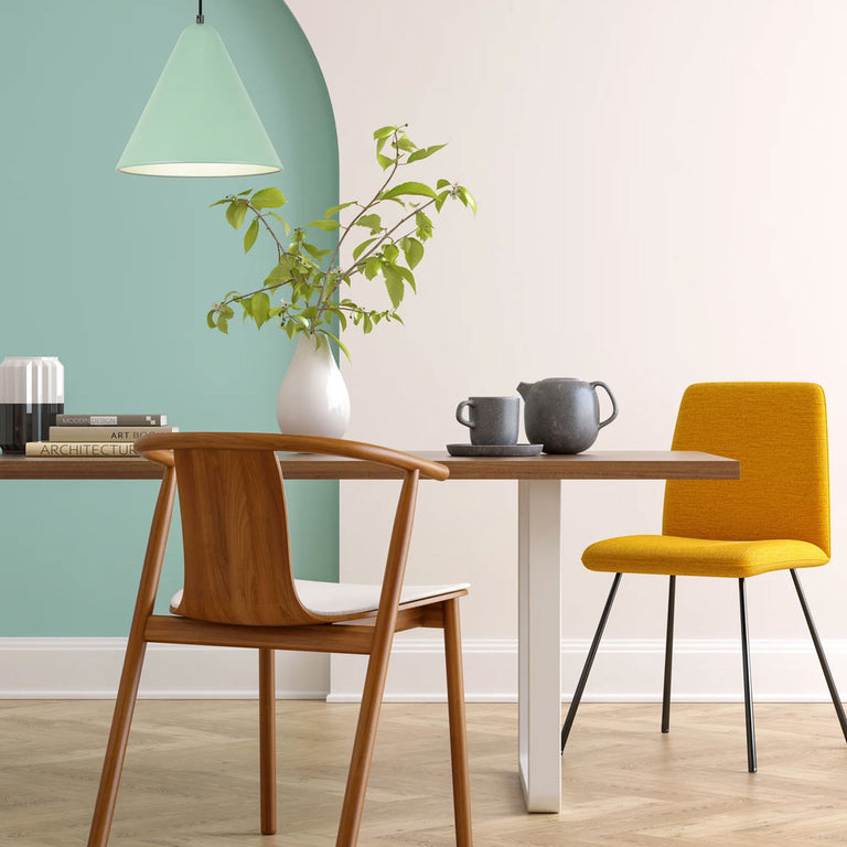 Interior Iron Shade With Frosted Diffuser Pendant Matte Green - KONUS2