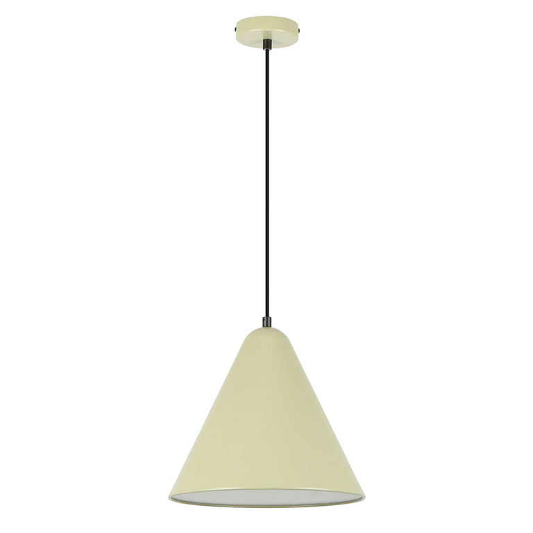 Interior Iron Shade With Frosted Diffuser Pendant Apple Green - KONUS4