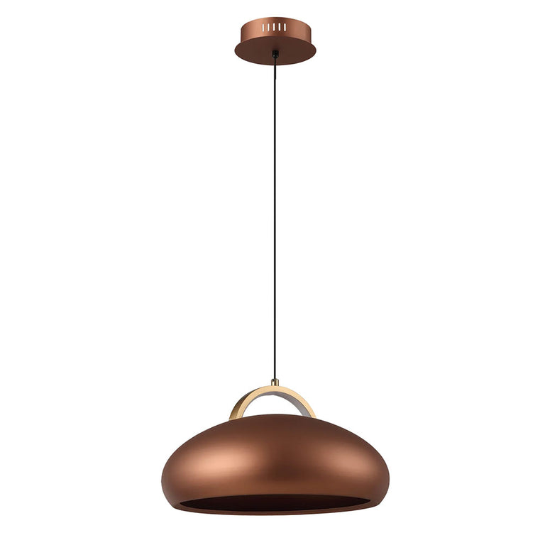 Kupol 8W LED Dome Pendant Coffee / Tri-Colour - KUPOL3