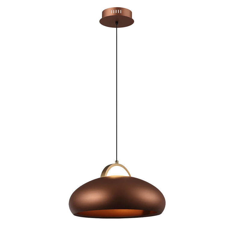 Kupol 8W LED Dome Pendant Coffee / Tri-Colour - KUPOL3