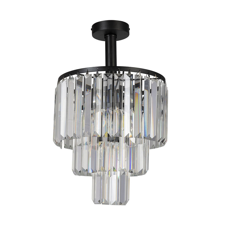 Karina 4 Light Semi-Flush Mount Light Black - KARINA-30-CTC BLK