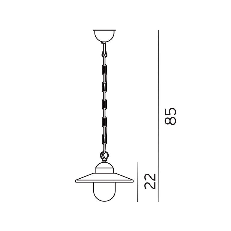 Karlstad Pendant Galvanized Steel - NLYS.230A/GA