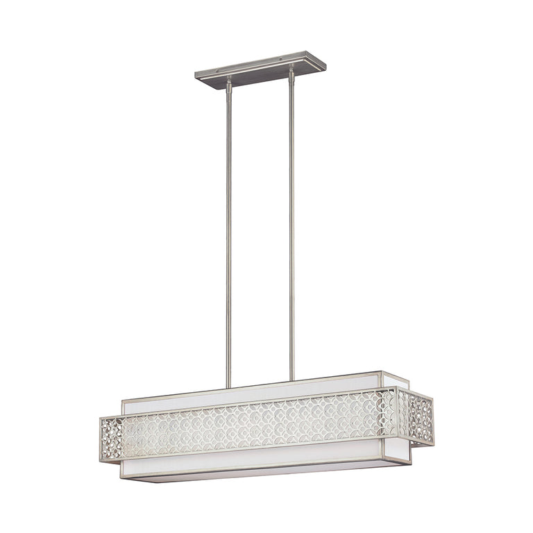 Kenney 5 Light Island Chandelier Sunrise Silver - FE-KENNEY-ISLE