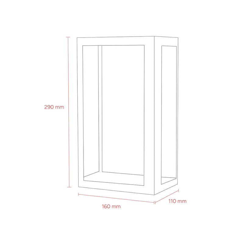 Kent 1 Light Outdoor Wall Light Forge Black - MDAKEN1BK