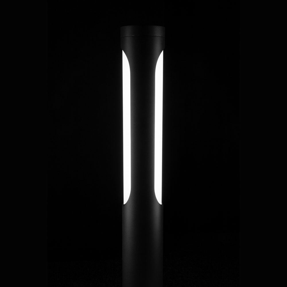 Kisa 2 Light 15W LED Bollard Graphite / Warm White - NLYS.5184GR
