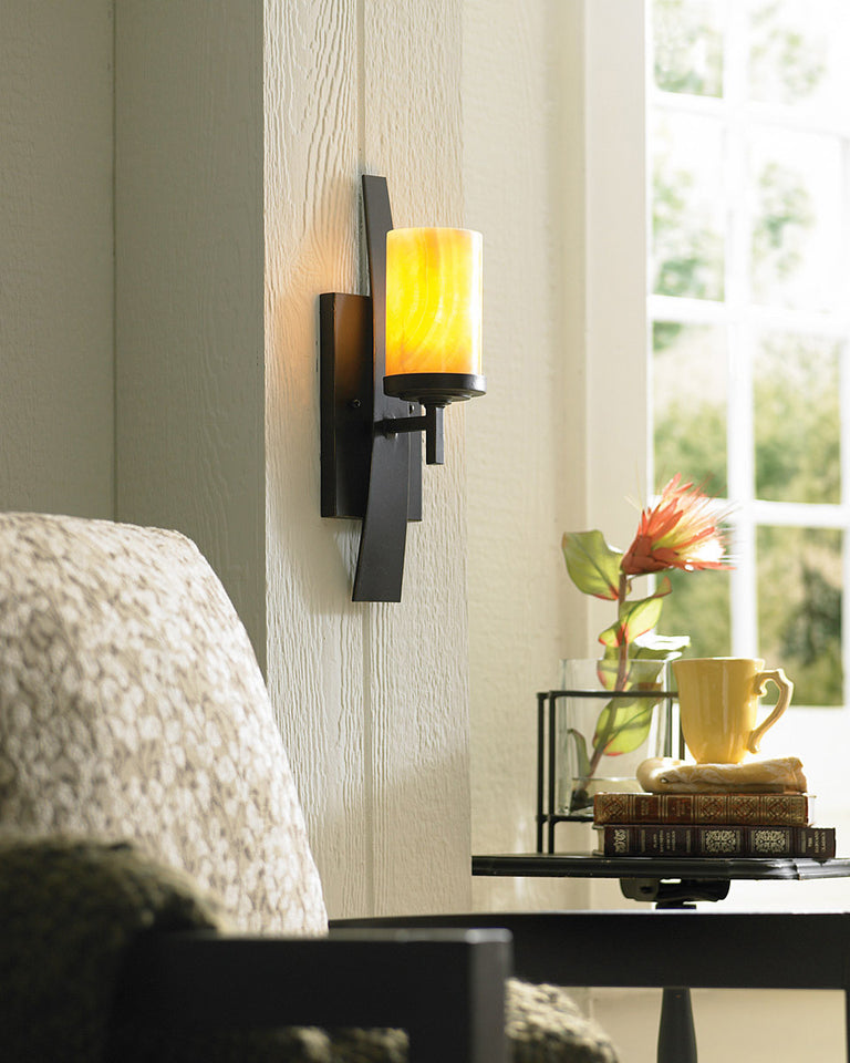 Kyle 1 Light Wall Light Imperial Bronze - ELS.QZ-KYLE1