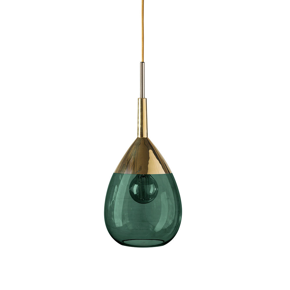 Lute Medium Pendant Ivy Green / Gold - LA101398