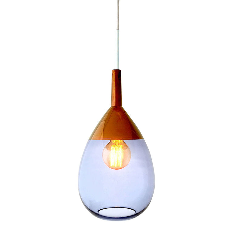 Lute Medium Pendant Deep Blue / Copper - LA101403