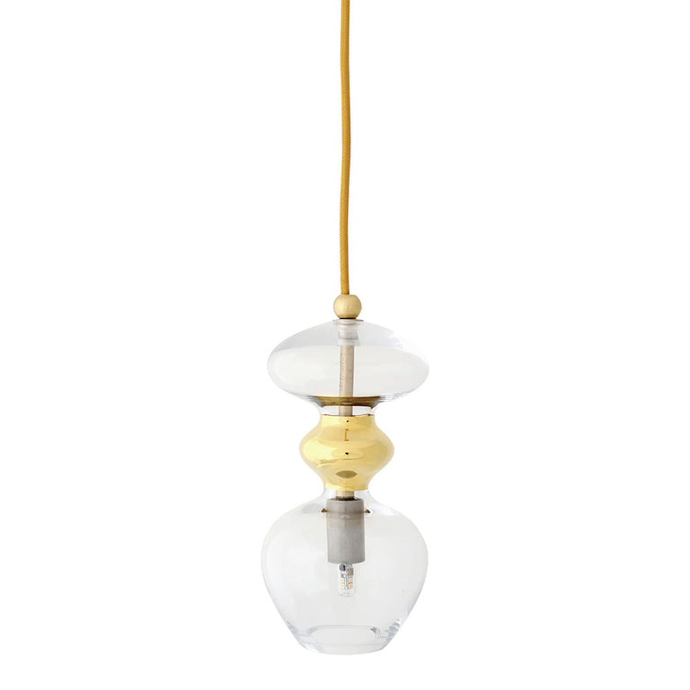 Futura Small Pendant Gold / Clear - LA101426