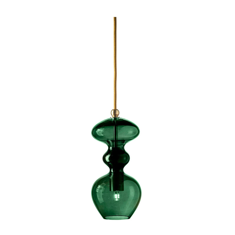 Futura Small Pendant Gold / Ivy Green - LA101445