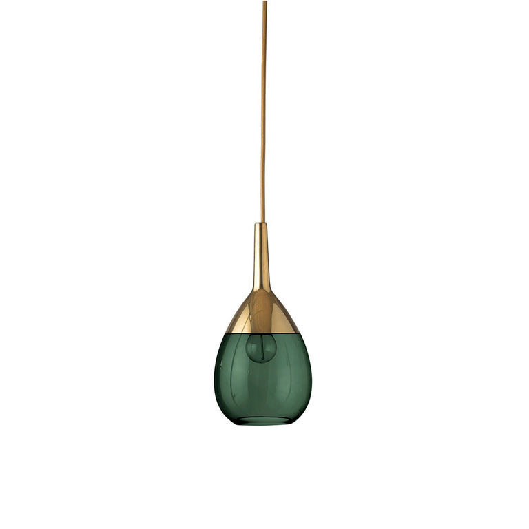Lute Small Pendant Ivy Green / Gold - LA101472