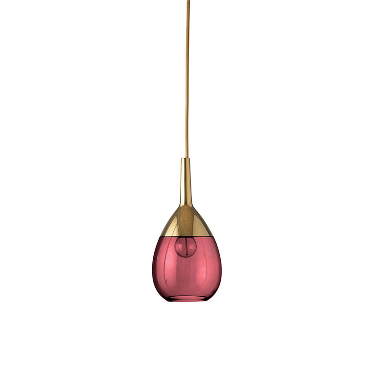 Lute Small Pendant Ruby / Gold - LA101474