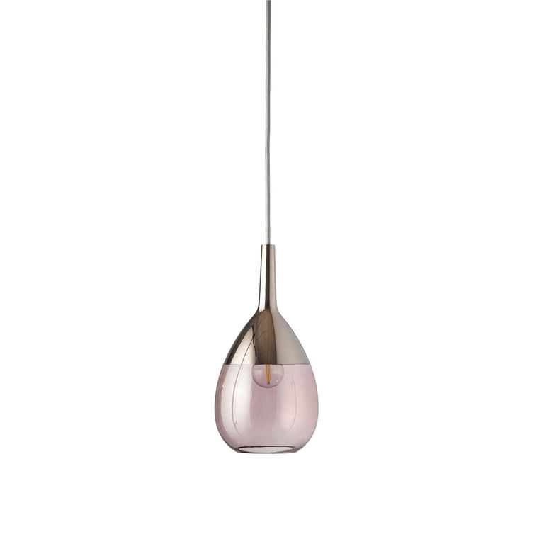 Lute Small Pendant Obsidian / Platinum - LA101486