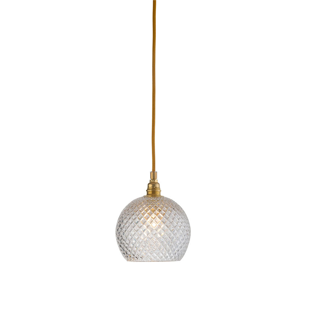 Rowan Small Pendant Matt Gold / Small Pattern - LA101520