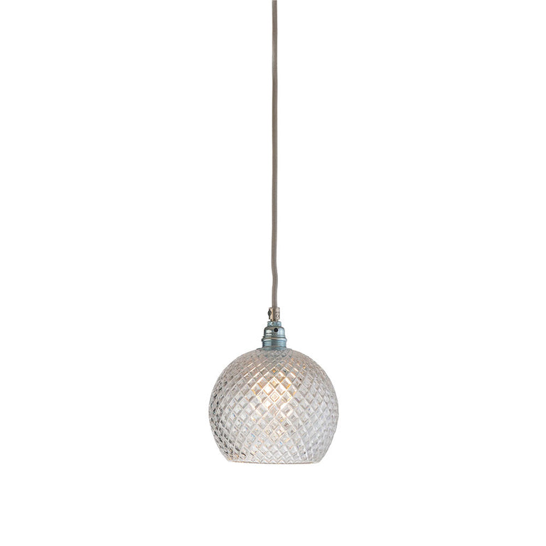 Rowan Small Pendant Matt Silver / Small Pattern - LA101521