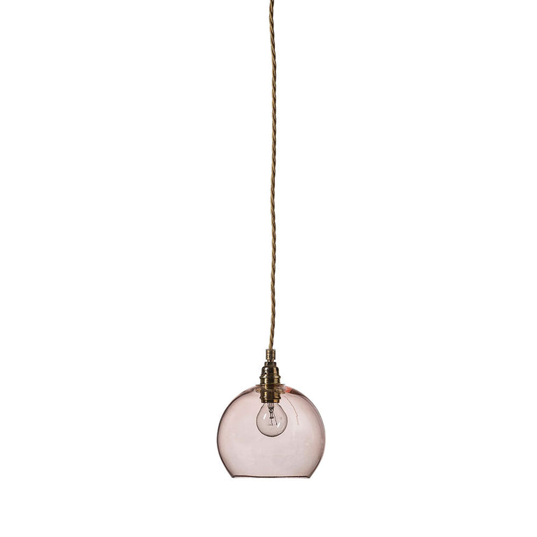 Rowan Small Pendant Matt Gold / Bright Coral - LA101542