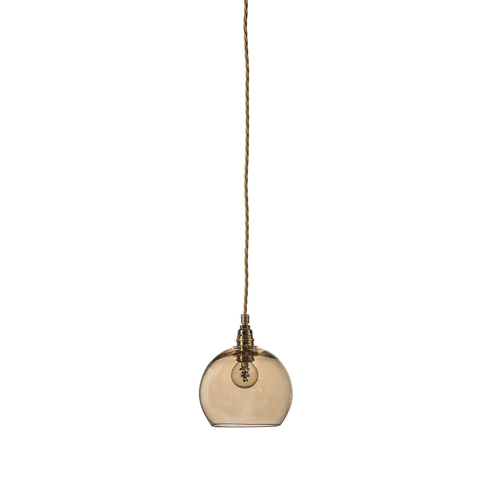 Rowan Small Pendant Matt Gold / Golden Smoke - LA101543