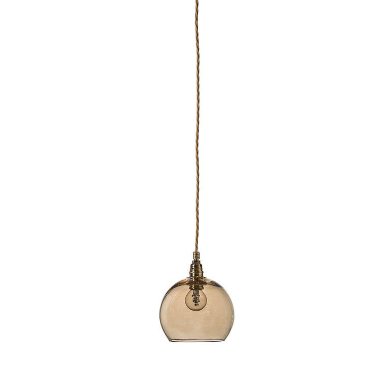 Rowan Small Pendant Matt Gold / Golden Smoke - LA101543