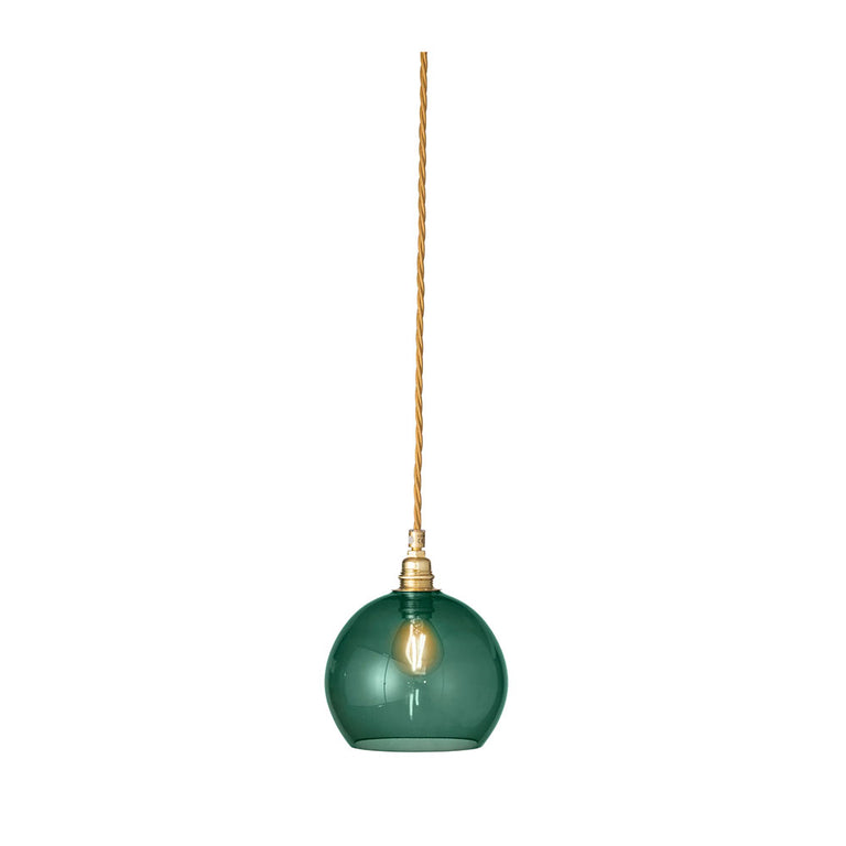 Rowan Small Pendant Matt Gold / Ivy Green - LA101560