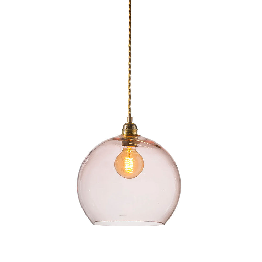 Rowan Large Pendant Matt Gold / Bright Coral - LA101630