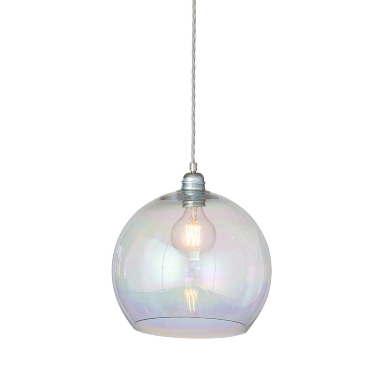 Rowan Large Pendant Matt Silver / Chameleon - LA101649