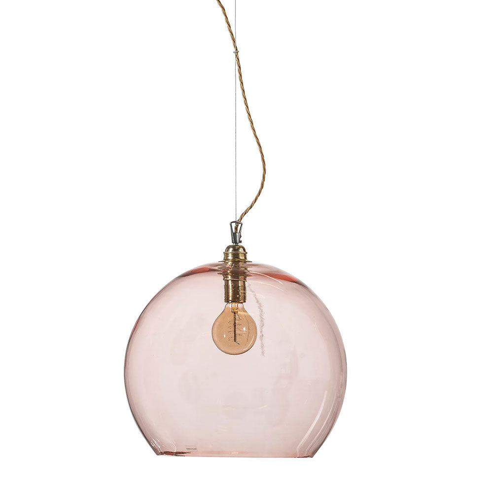 Rowan Extra Large Pendant Matt Gold / Bright Coral - LA101750