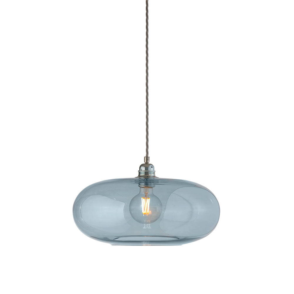 Horizon Large Pendant Topaz Blue / Silver - LA101806