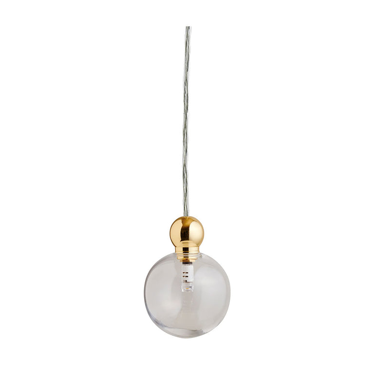 Uva Medium Gold Pendant / Clear - LA101949