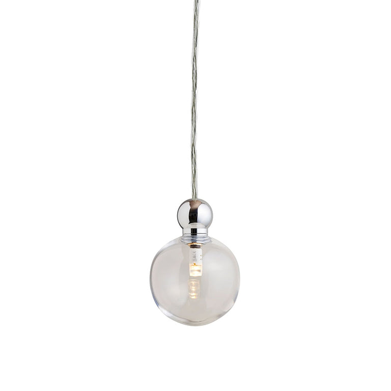 Uva Multi Medium Silver Pendant / Clear - LA101950M
