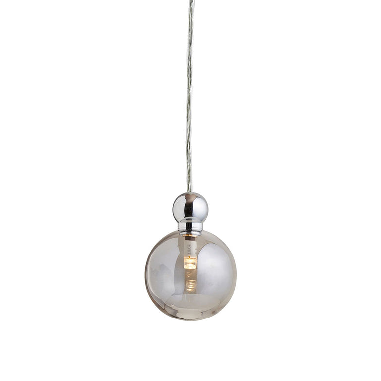 Uva Medium Silver Pendant / Smokey Grey - LA101963