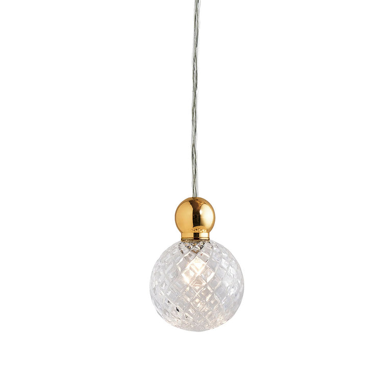 Uva Multi Medium Gold Pendant / Crystal Small Pattern - LA101966M